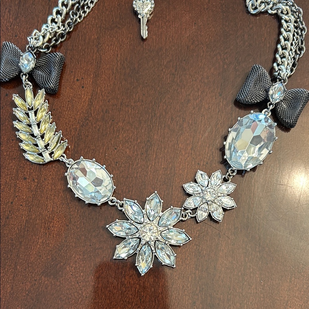 Betsey Johnson Silver and Black Statement Necklace - Picture 3 of 7